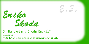 eniko skoda business card